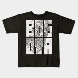 Bogota, Colombia City Map Typography - Light Kids T-Shirt